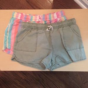 Girls Drawstring Pocketed Shorts